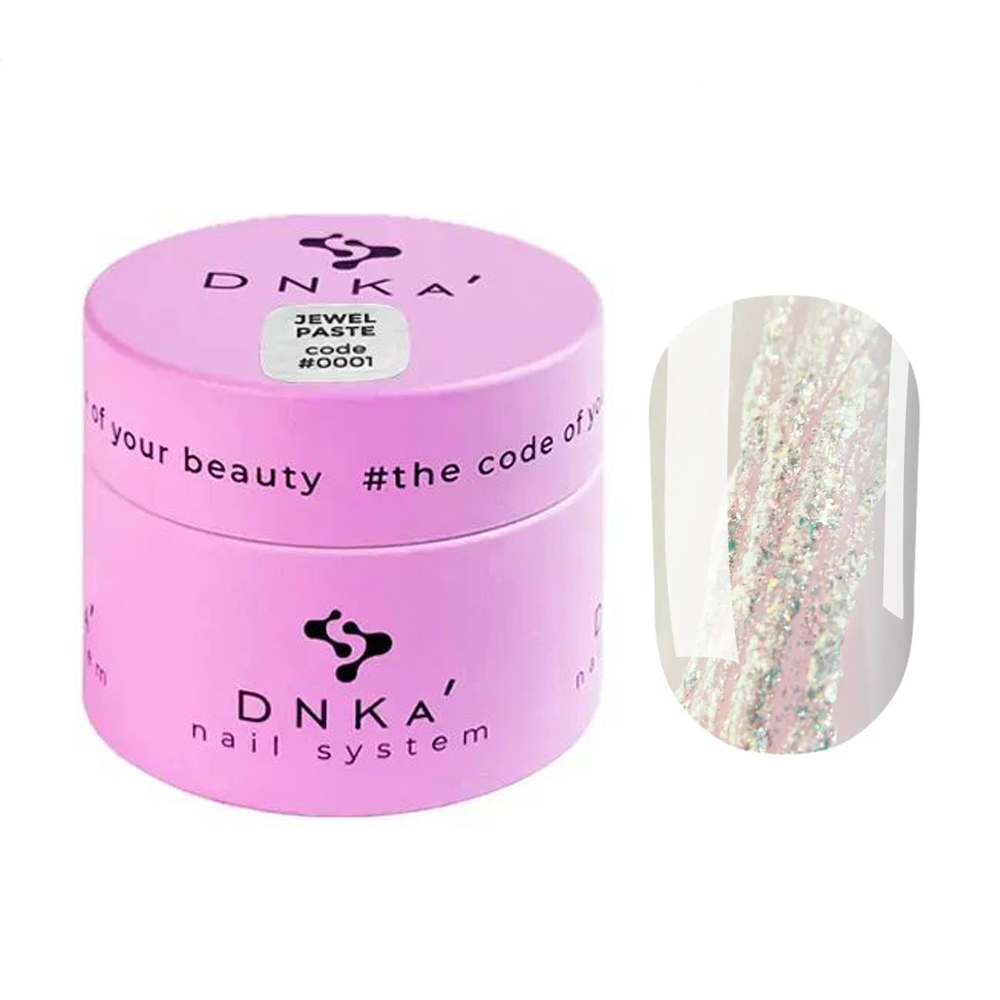 Гель-паста для дизайну нігтів DNKa' Jewel Paste 0001, 5 мл
